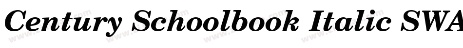 Century Schoolbook Italic SWA字体转换
